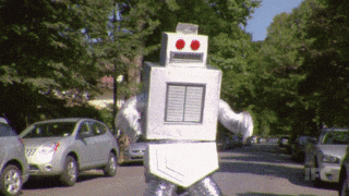 The robot has to get back to his robot wife and robot children.