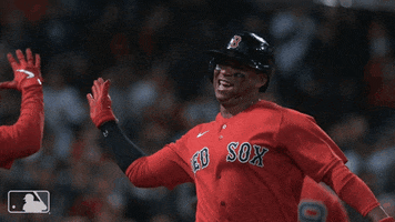 High Five Boston Red Sox GIF by MLB