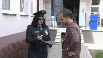 interview woman police reporter GIF