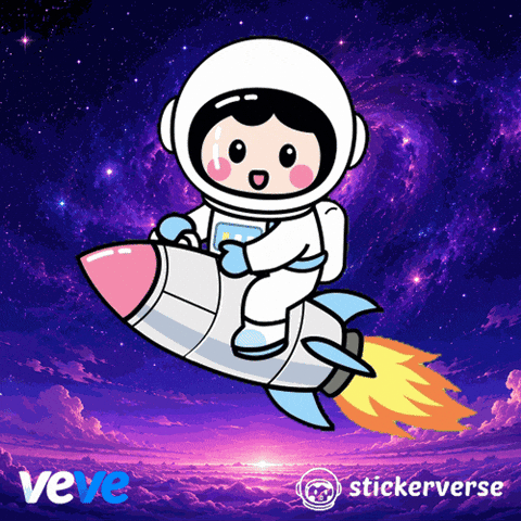 Flying To The Moon GIF by VeVe