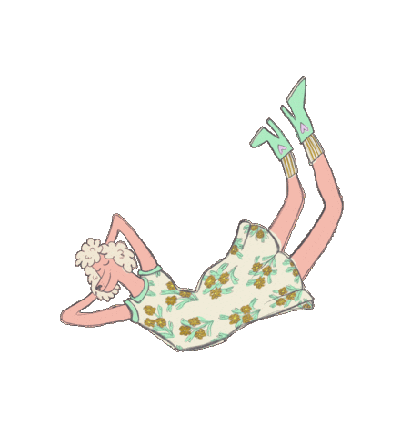 Summer Relaxing Sticker by Heather Buchanan