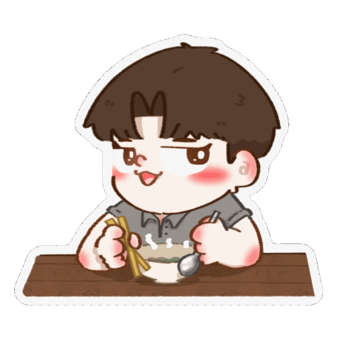 Hungry 無言 Sticker