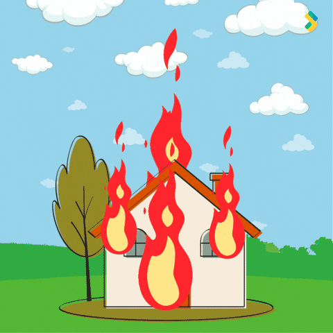 On Fire Burn GIF by Bombay Softwares