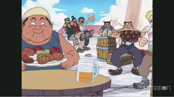 one piece eating GIF by Funimation