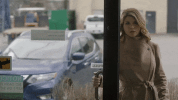 lori loughlin trench coat GIF by Hallmark Movies & Mysteries