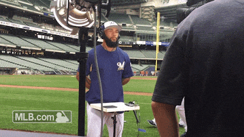 milwaukee brewers thames GIF by MLB