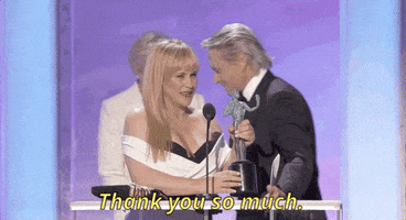 patricia arquette thank you GIF by SAG Awards