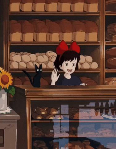 Studio Ghibli Bread GIF