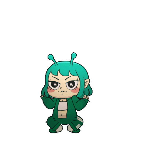 Excited Jump Sticker