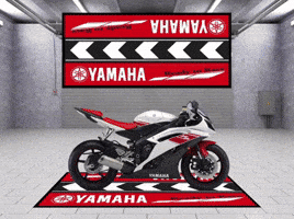 themotorcyclepitmat mpm floor mat motorcycle rug motorcycle mat GIF