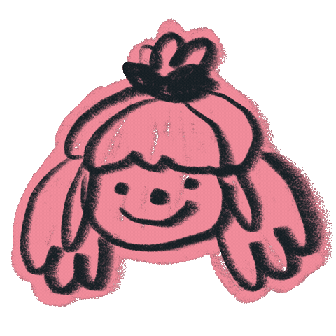 Girl Smile Sticker