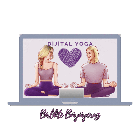 Dijital Yoga Sticker