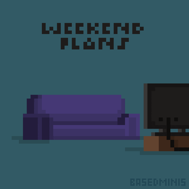 Relaxed Home Alone GIF by BasedMinis