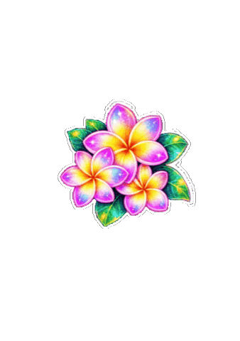 Rainbow Flower Sticker