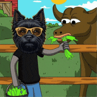 Bull Run Eating GIF by Terry Toto