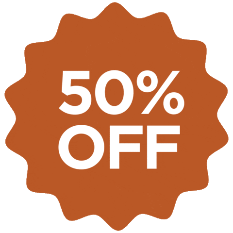 Starburst 50 Off Sticker by Bon Maxie