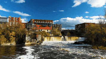 New England Waterfall GIF by Middlebury