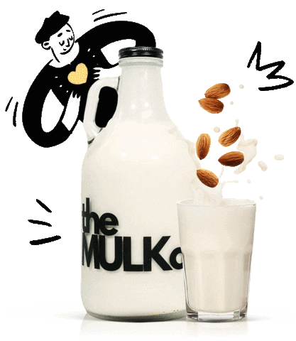 Vegan Almonds Sticker by The Mulk Co