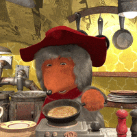 Pancake Day Cooking GIF by The Wombles