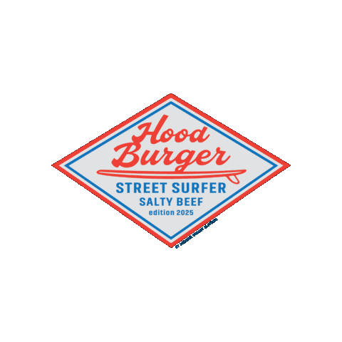 Special Edition Street Surfer Sticker by Hood Burger