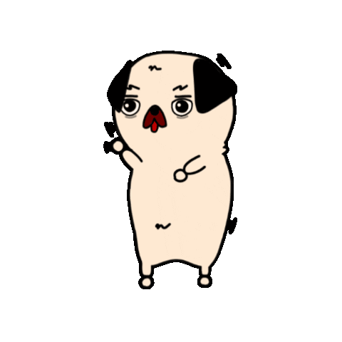 Dog Emphasize Sticker