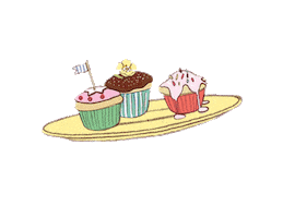Cupcake Sticker by belleandboo