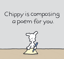 I Love You Poetry GIF by Chippy the Dog