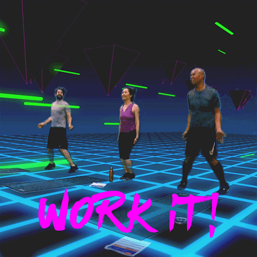 jumping work out GIF
