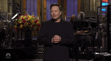 Elon Musk Reaction GIF by Saturday Night Live
