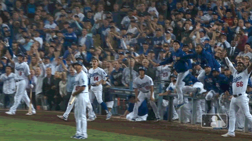 Los Angeles Dodgers Celebration GIF by MLB - Find & Share on GIPHY