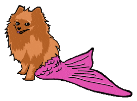 Little Mermaid Dog Sticker by Mermaid Jules