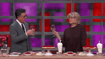 Stephen Colbert Cheers GIF by The Late Show With Stephen Colbert