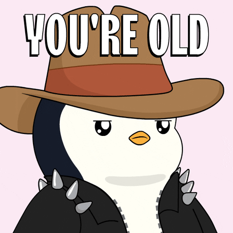 Getting Old Gen X GIF by Pudgy Penguins
