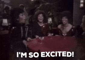 so excited table flip GIF by megan motown