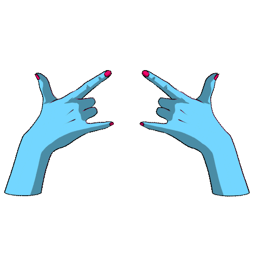 Hands Sticker by The Cake Escape