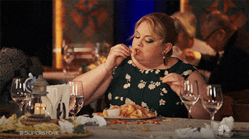 I Love Food Reaction GIF by Superstore
