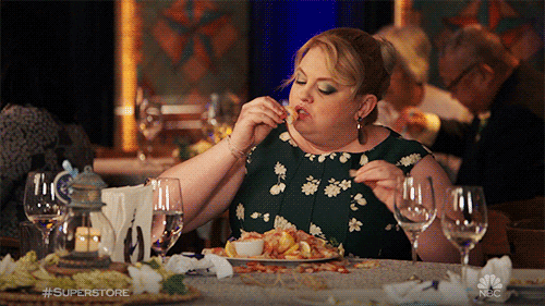 I Love Food Reaction GIF by Superstore