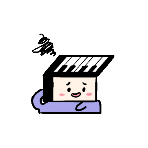 Confused Sticker by PitchPiano