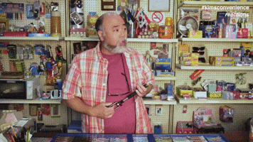 Air Guitar Playing GIF by Kim's Convenience