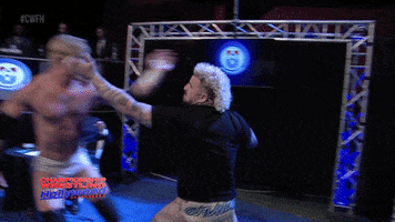 Fight Disagree GIF by United Wrestling Network