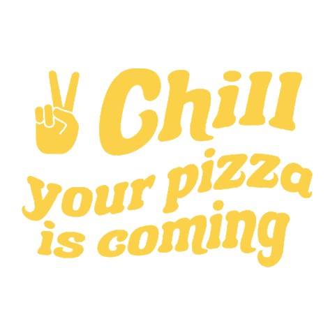 Pizza Chill Sticker by La Estelina