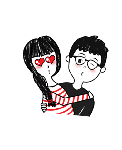 Kiss Sticker