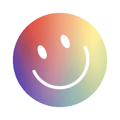 Rainbow Smile Sticker by Candid