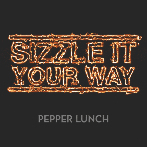 Grill Sizzle GIF by Pepper Lunch Restaurants
