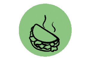 Kebab Sticker by Good Shit Vegan