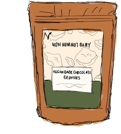 Nom Nom Not Dairy Sticker