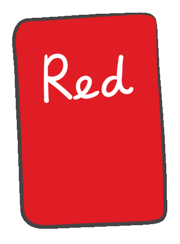 Red Card Tabletop Sticker by Big Potato Games