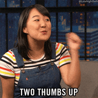 Two Thumbs Up Lol GIF by Late Night with Seth Meyers