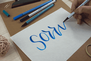 Sorry Lettering GIF by STABILO
