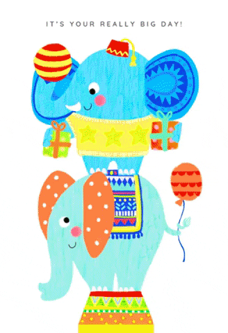 Birthday Elephant GIFs - Get the best GIF on GIPHY